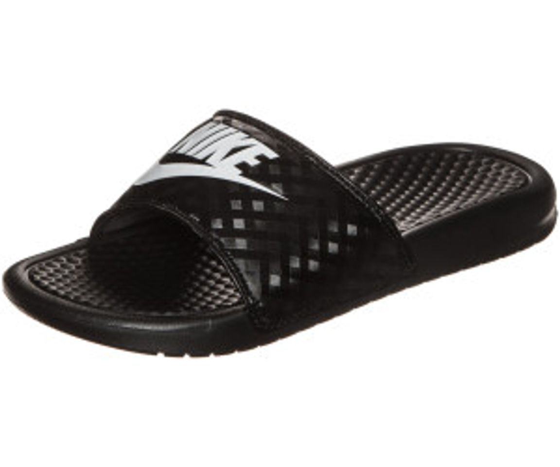 Moda Nike Benassi, Chanclas para Mujer, Negro