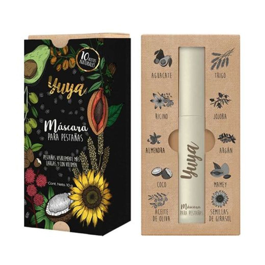 Social Máscara de pestañas "10 aceites naturales" | Yuya 