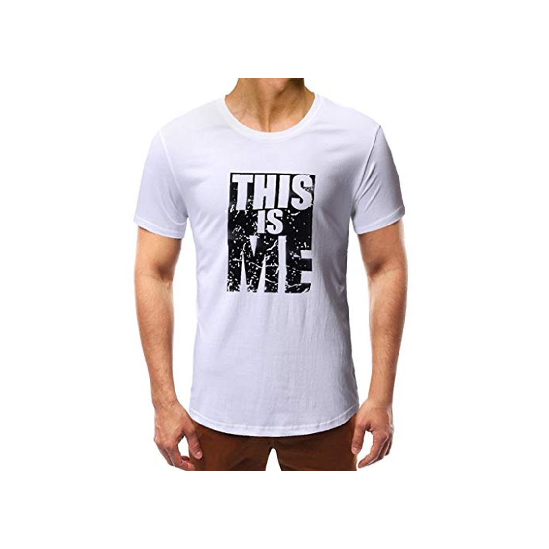 Fashion Camiseta de Manga Corta con Estampado de Camiseta para Hombre Camiseta para