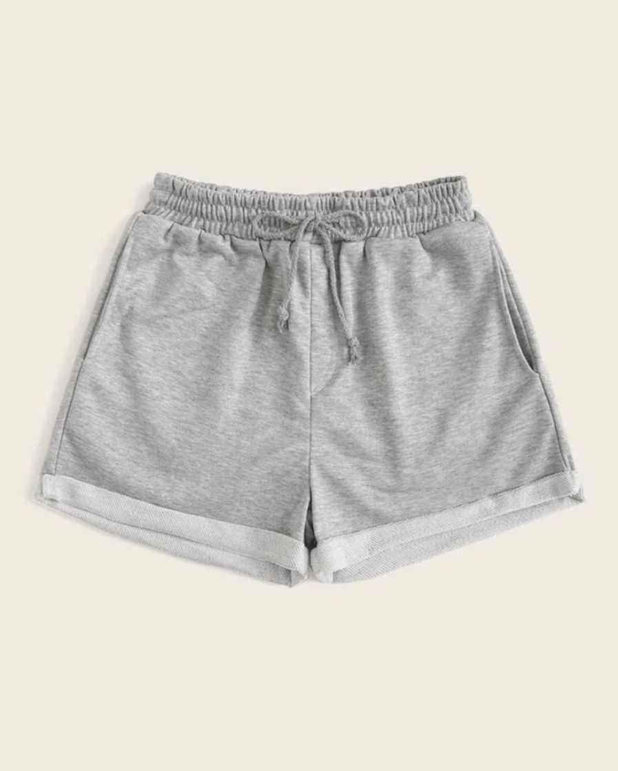 Fashion Shorts chándal gris Shein