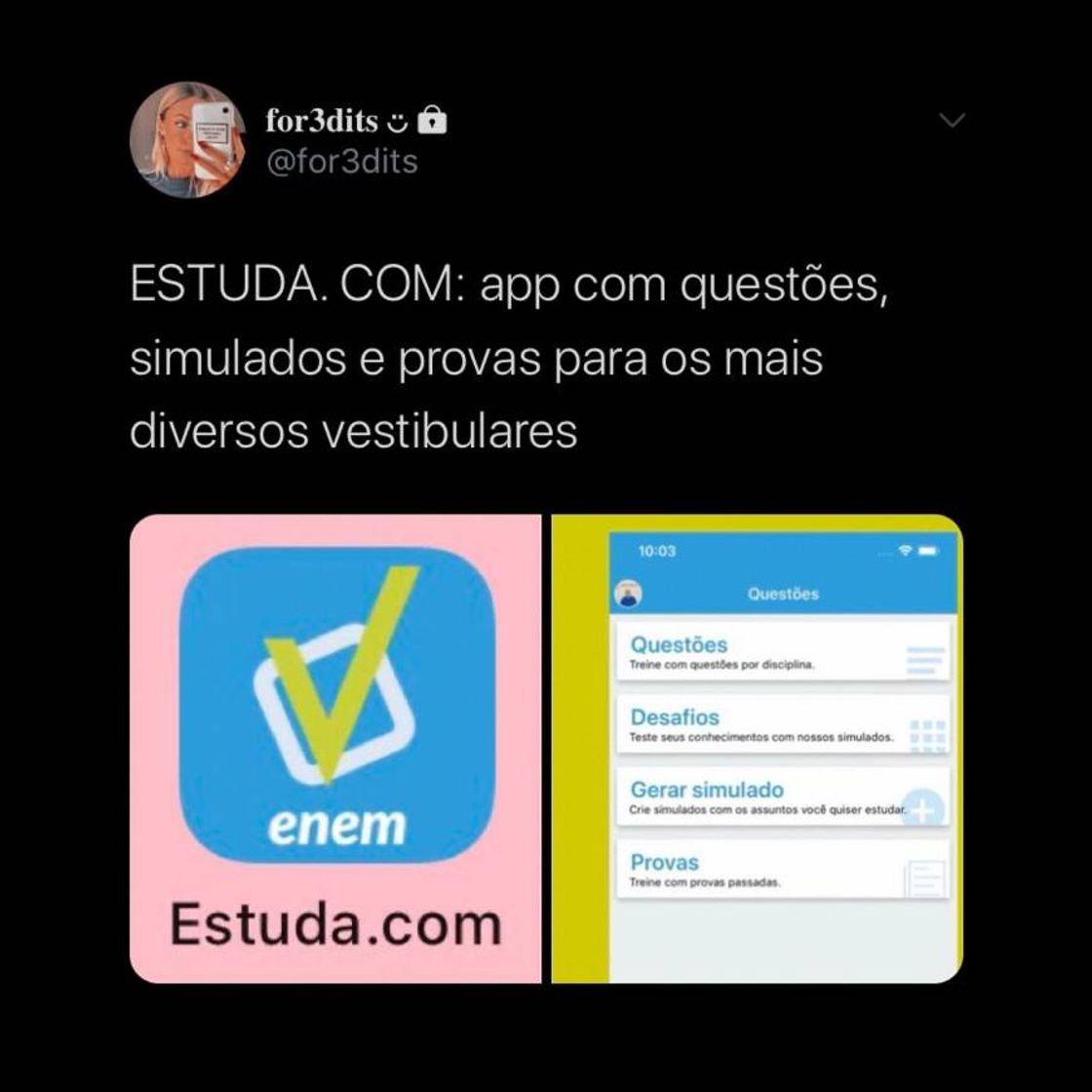 App Estuda.com ENEM e Vestibular