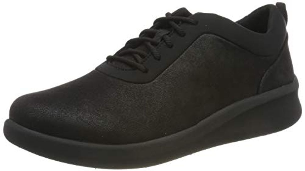Social Clarks Sillian2.0pace, Zapatillas para Mujer, Negro