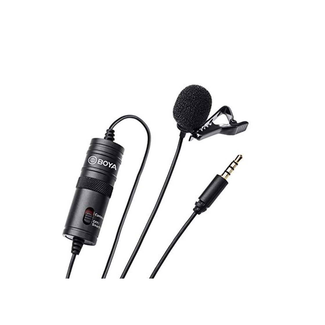 Social BOYA BY-M1 3.5mm Lavalier Micrófono de Condensador con parabrisas AriMic Parabrisas para