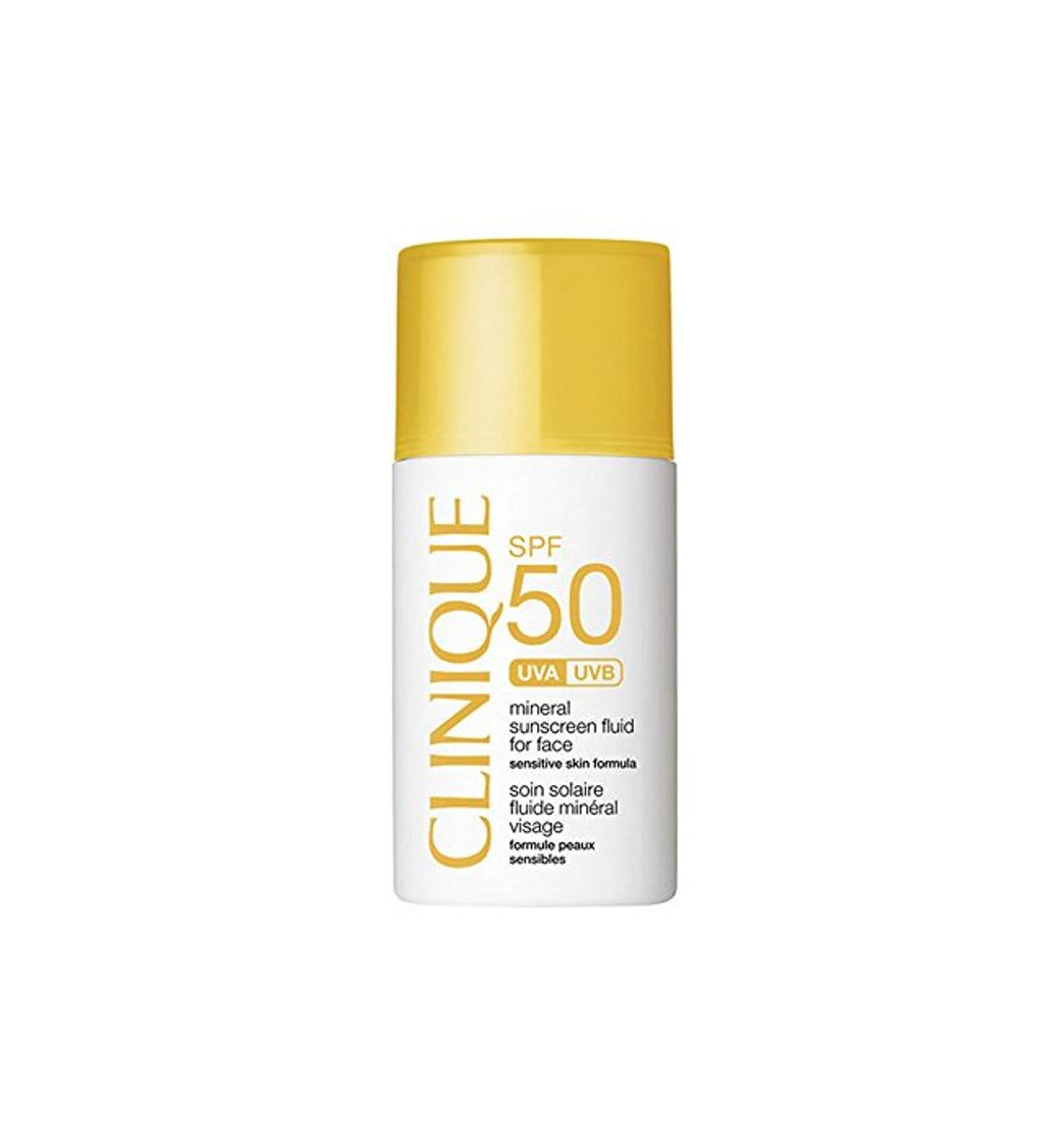 Producto Clinique SPF 50 Mineral Sunscreen Fluid For Face crema de protección solar