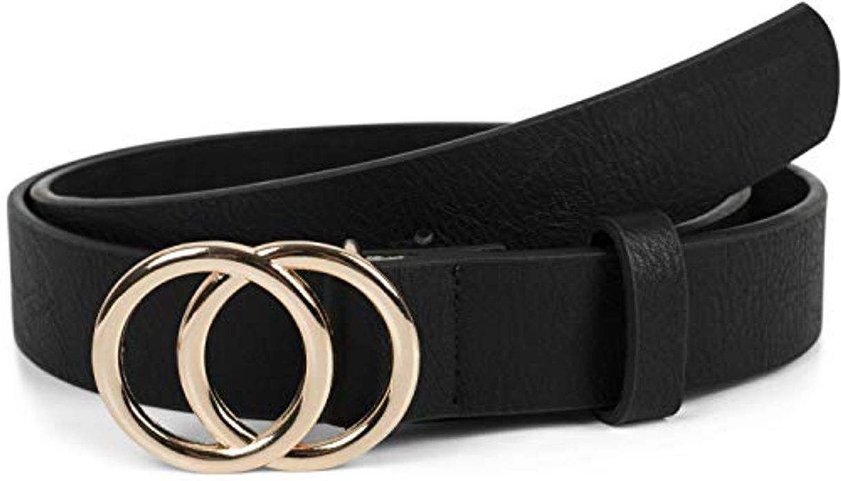 Social styleBREAKER cinturón de mujer monocolor con hebilla de anillo, cinturón para la