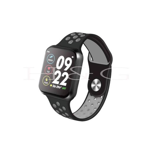 Sports Waterproof Heart Rate Blood Pressure Smart Watch F8 Black Green