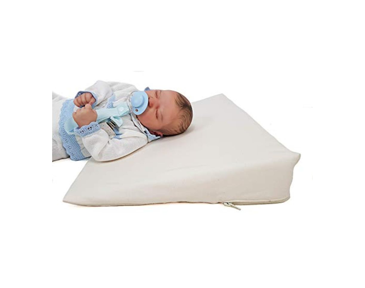 Cuña o almohada antirreflujo y anticólicos para bebé, desenfundable