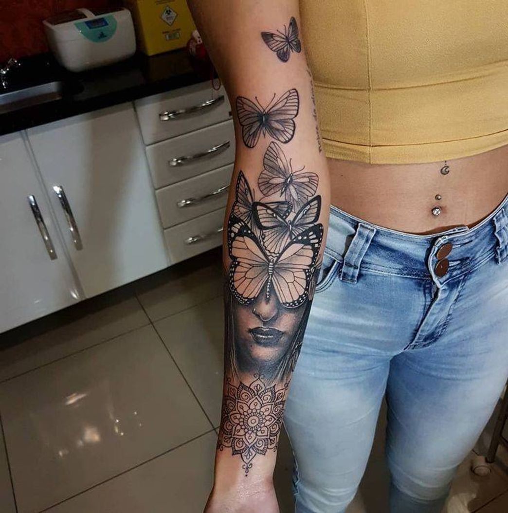 Moda Tattoo borboleta 🦋