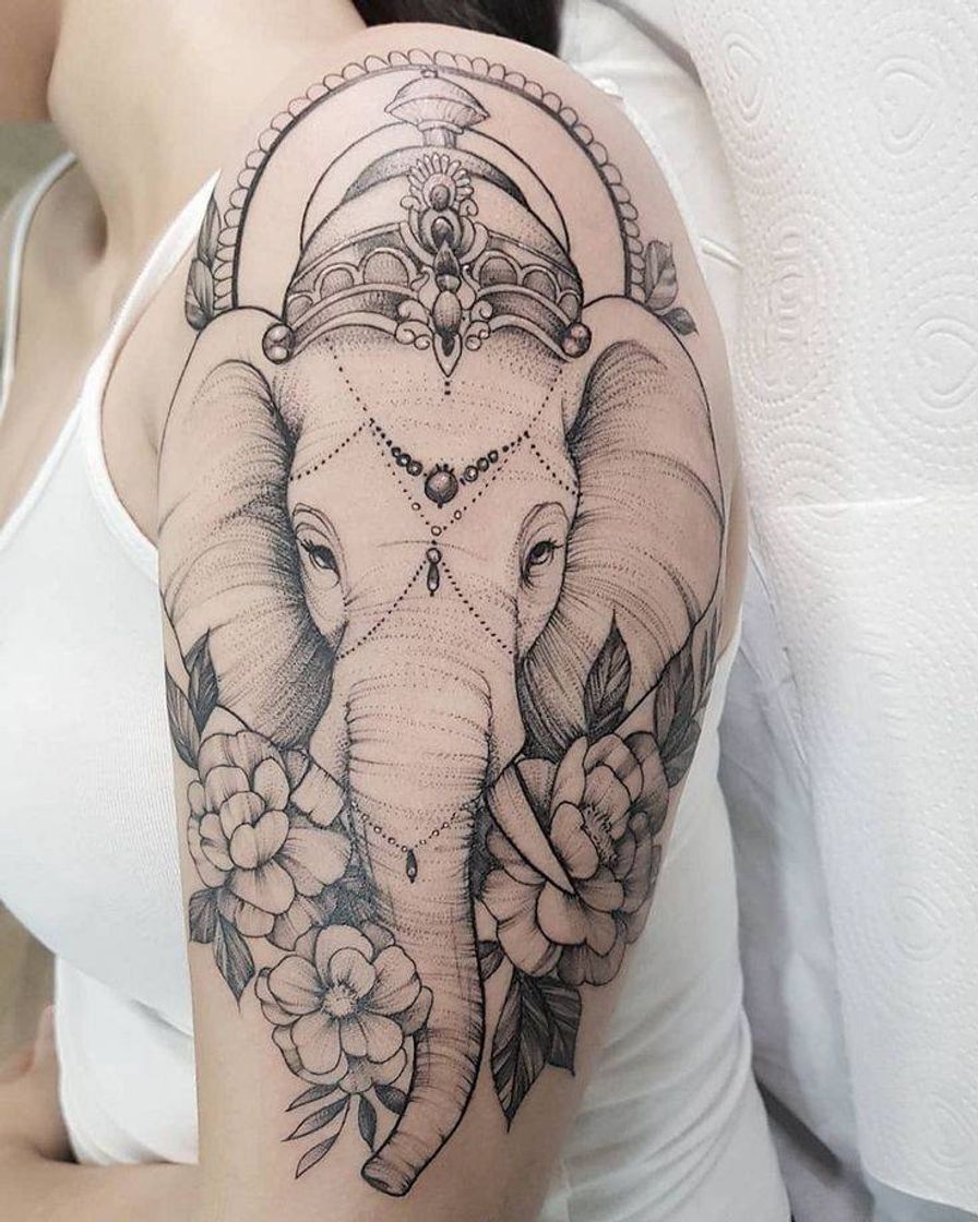 Moda Tattoo elefante 🐘