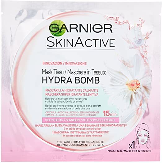 Belleza Garnier HydraBomb Skin Active Mascarilla Calmante