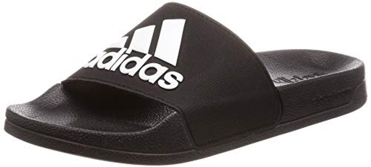 Moda Adidas Adilette Shower - Zapatos de Playa y Piscina para Hombre, Negro,