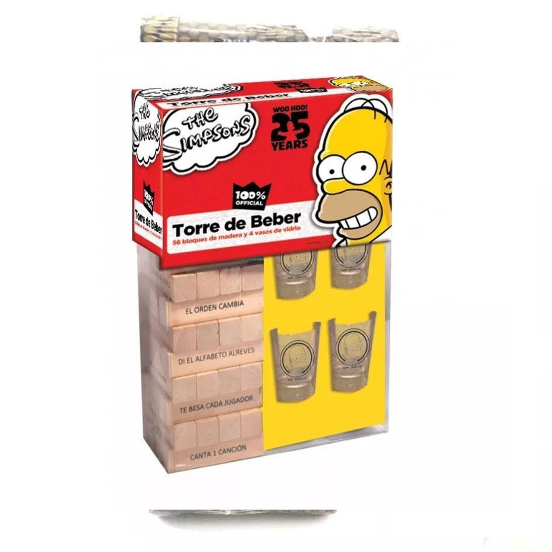 Fashion Torre De Beber The Simpsons Juego De Mesa Jenga Shots— Alkila ...