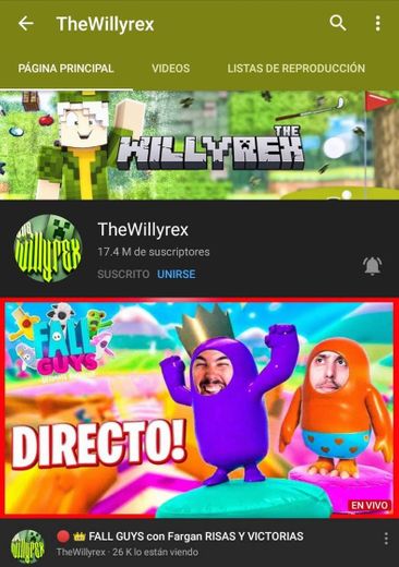 TheWillyrex - YouTube