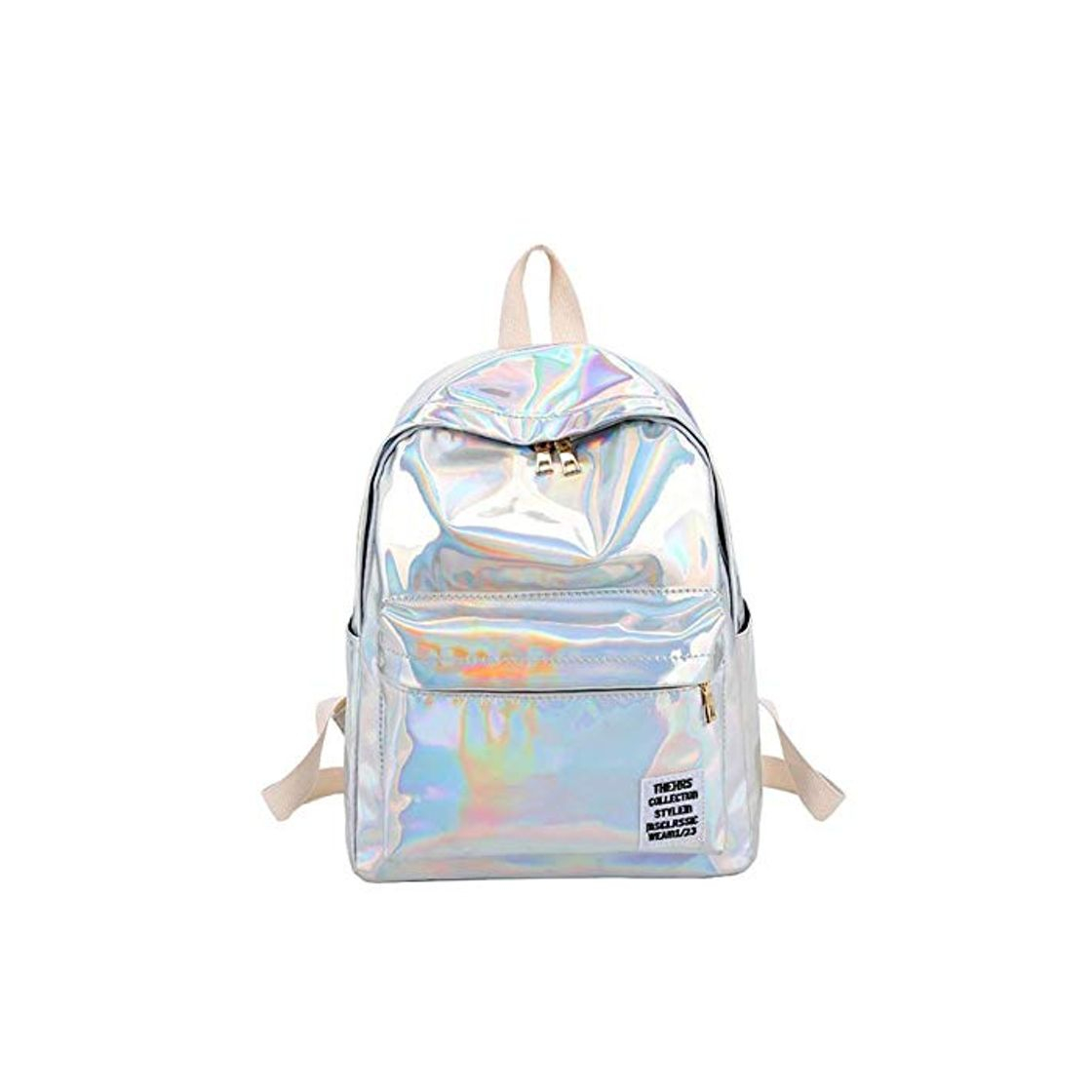 Fashion OneMoreT - Mochilas de PVC con holograma láser