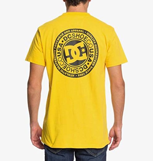DC Shoes Circle Star - Camiseta para Hombre Camiseta, Hombre, Dandelion