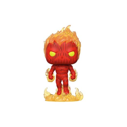 Funko- Pop Marvel: Fantastic Four-Human Torch Collectible Toy, Multicolor