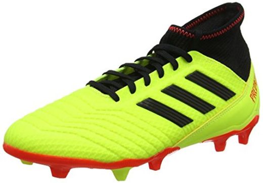 Adidas Predator 18.3 FG, Zapatillas de Fútbol para Hombre, Amarillo