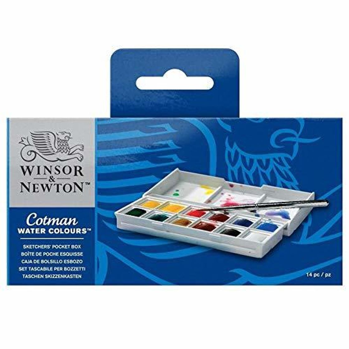 Social Winsor & Newton Sketcher Cotman Caja plástica de acuarela