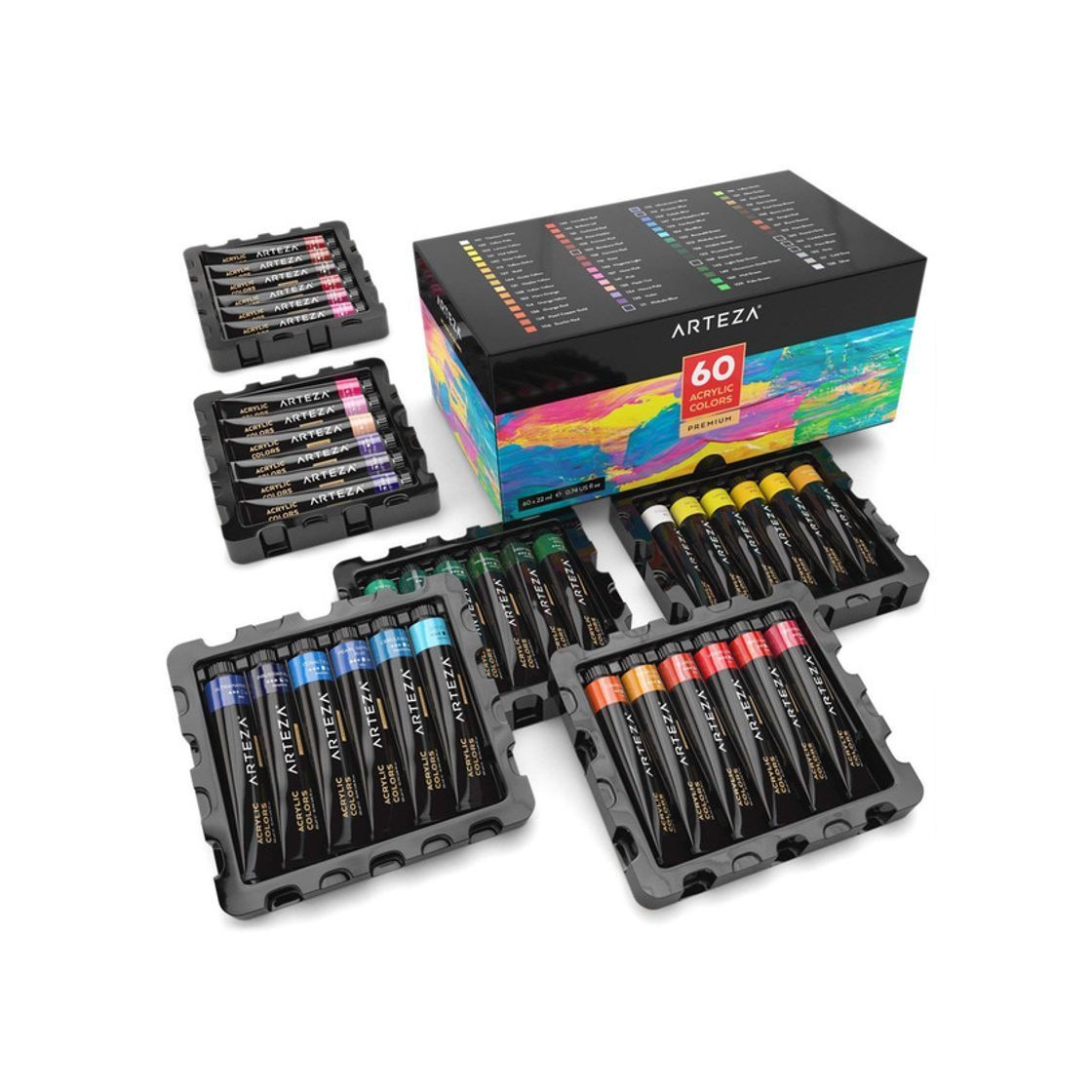 Social Set de acrílicos de Arteza