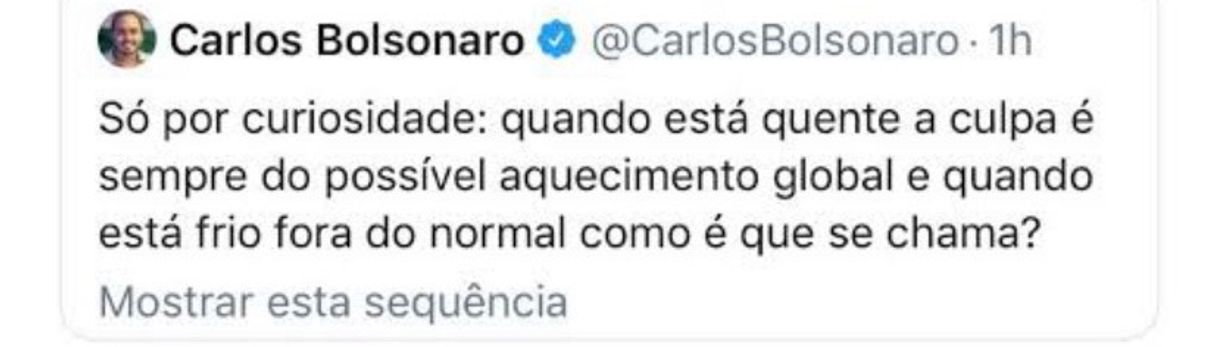 Moda Carlos Bolsonaro no Twitter 