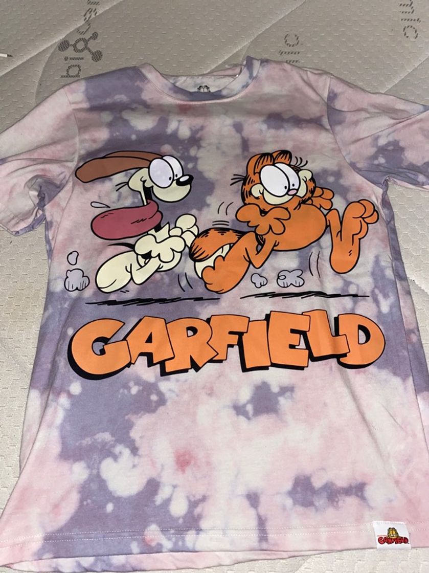 Fashion Camiseta tye dye garfield 