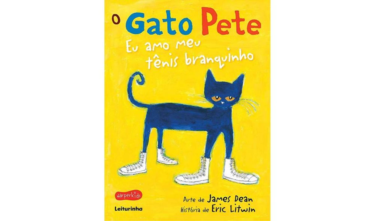 Moda O gato Pete - eu amo meu tênis branquinho