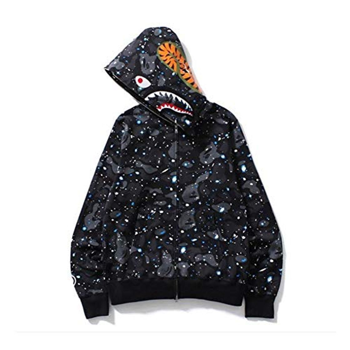 Moda ZDZQDD Moletom Feminino Bape Shark Print