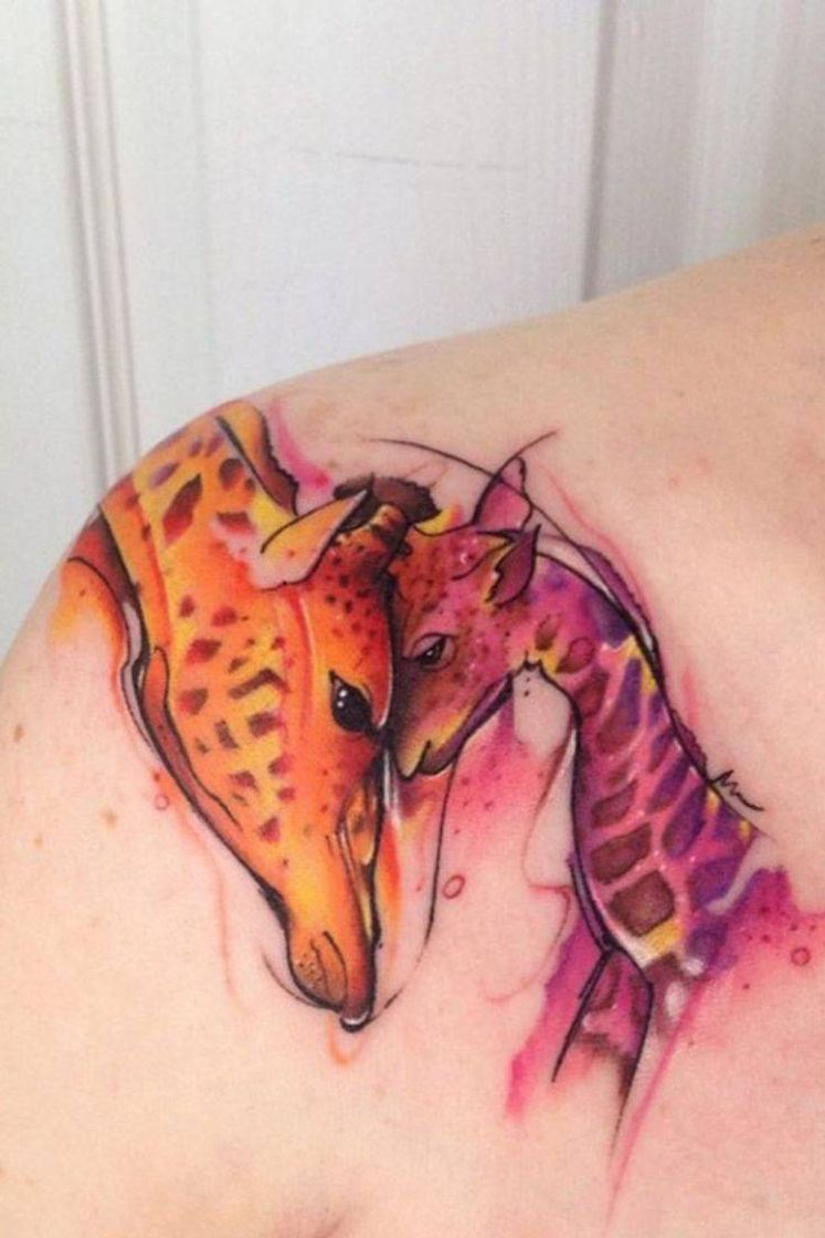 Moda Tatuagem de girafa