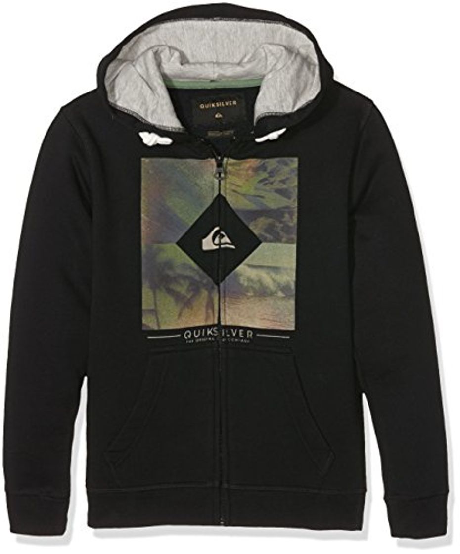 Moda Quiksilver Diamond Day Zip Youth Sudadera con Capucha y Cremallera