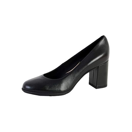Geox D New Annya A, Zapatos de Tacón para Mujer, Negro