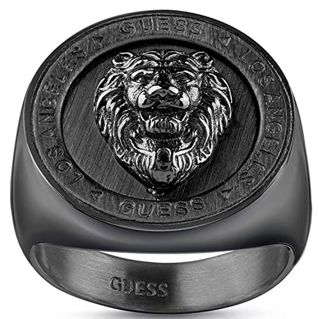 Moda Guess Anillo para Hombre Acero Inoxidable Talla 24