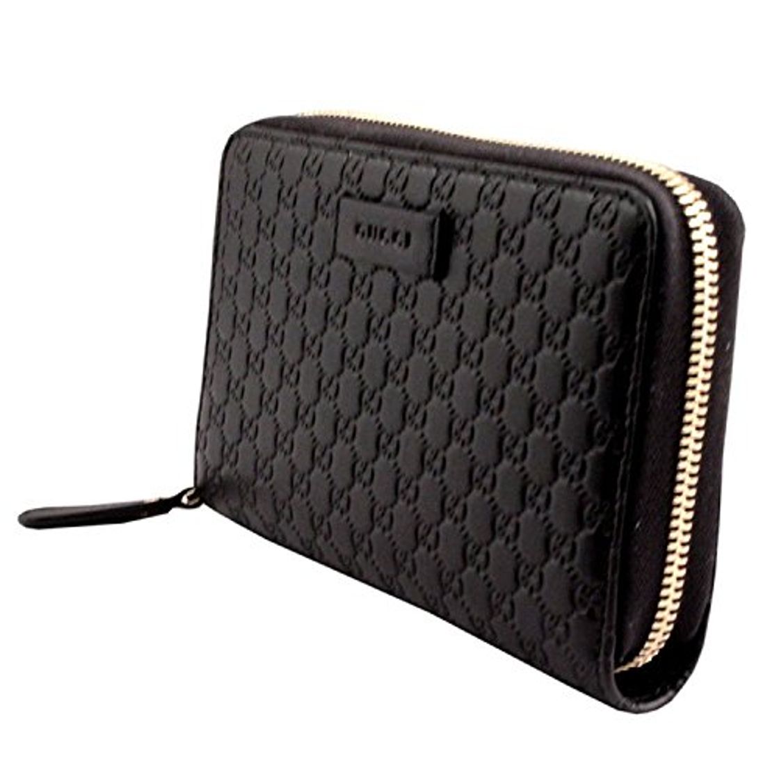 Producto GUCCI microguccissima Cartera De Piel Redondo Cremallera Cartera Negra 449391 bmj Mochila