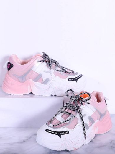 Chunky Trainers Rosa