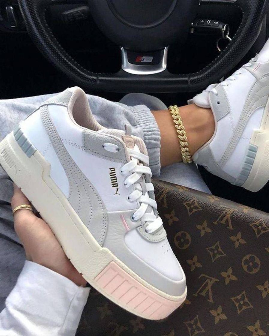 Social Puma Branco e Nude