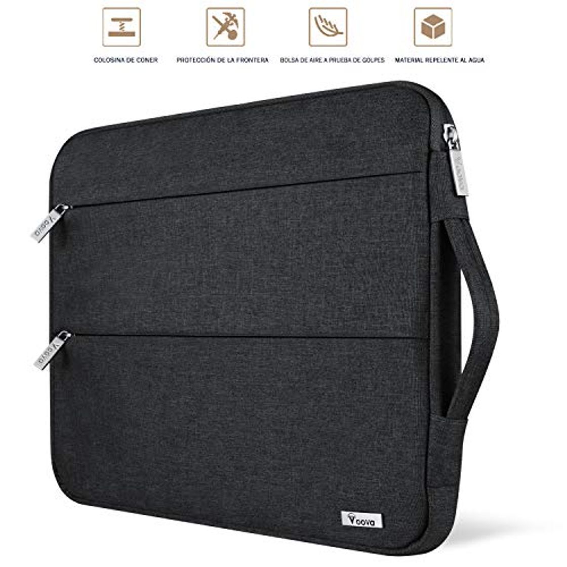 Product Voova 13 13.3-13.5 Pulgadas Funda Ordenador Portátil, Maletín Impermeable para MacBook Air