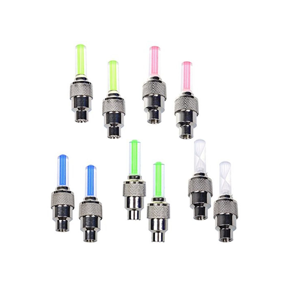 Product Stonges - Bouchons de valve de pneu à LED clignotants pour voiture,