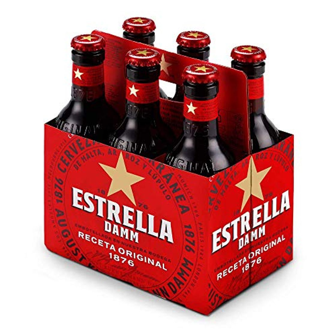 Producto Cerveza Estrella Damm Cesta de 6 Botellas 25cl