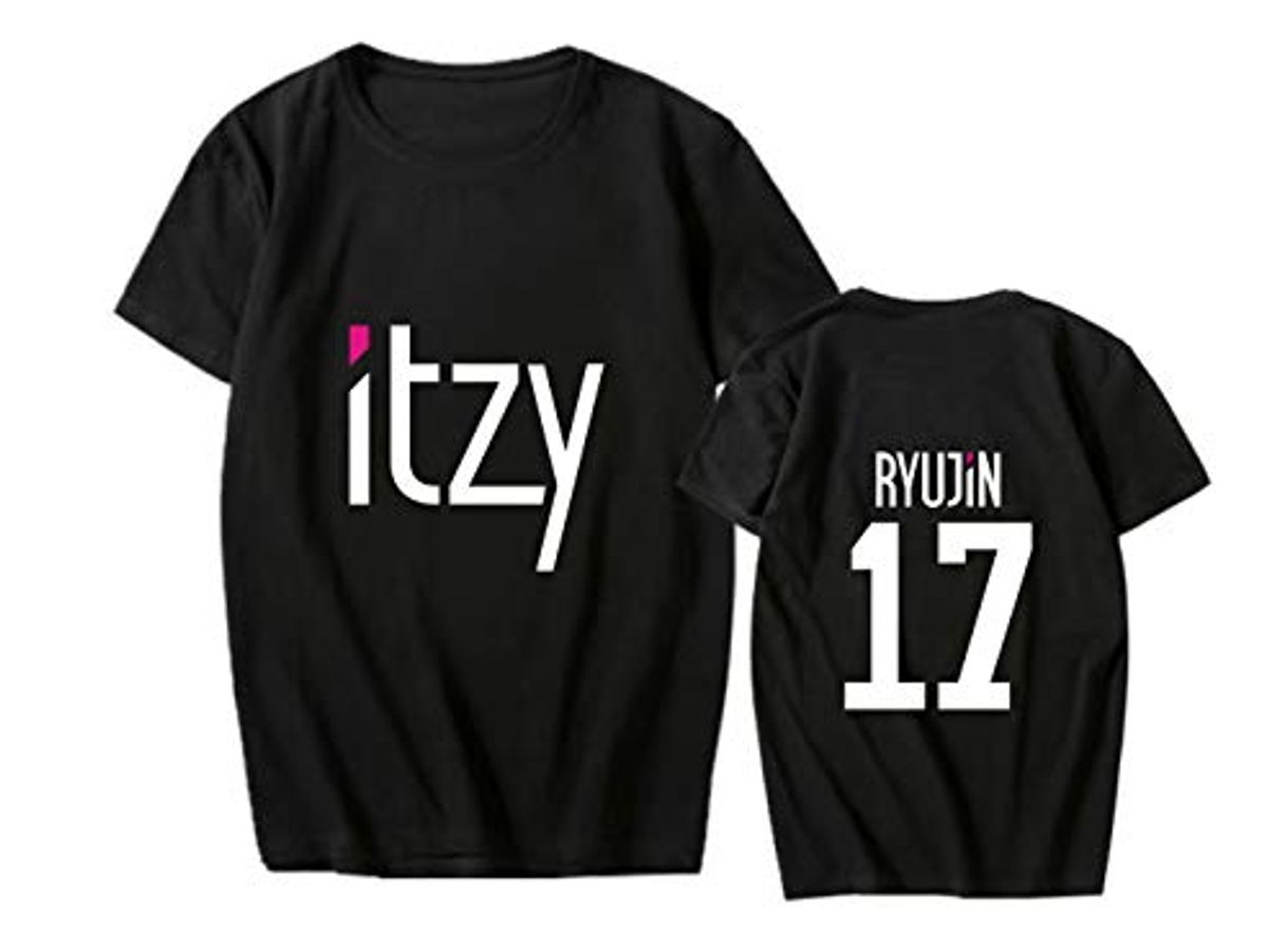 Moda KPOP ITZY Camisetas de Manga Corta de Impresión Tops Unisex Casual T