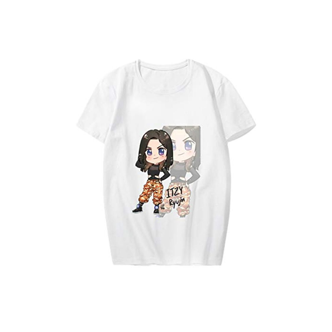 Producto ITZY Manga Corta Camisetas Verano Mujer Casual Tops Yuna RYUJIN CHAERYEONG Lia