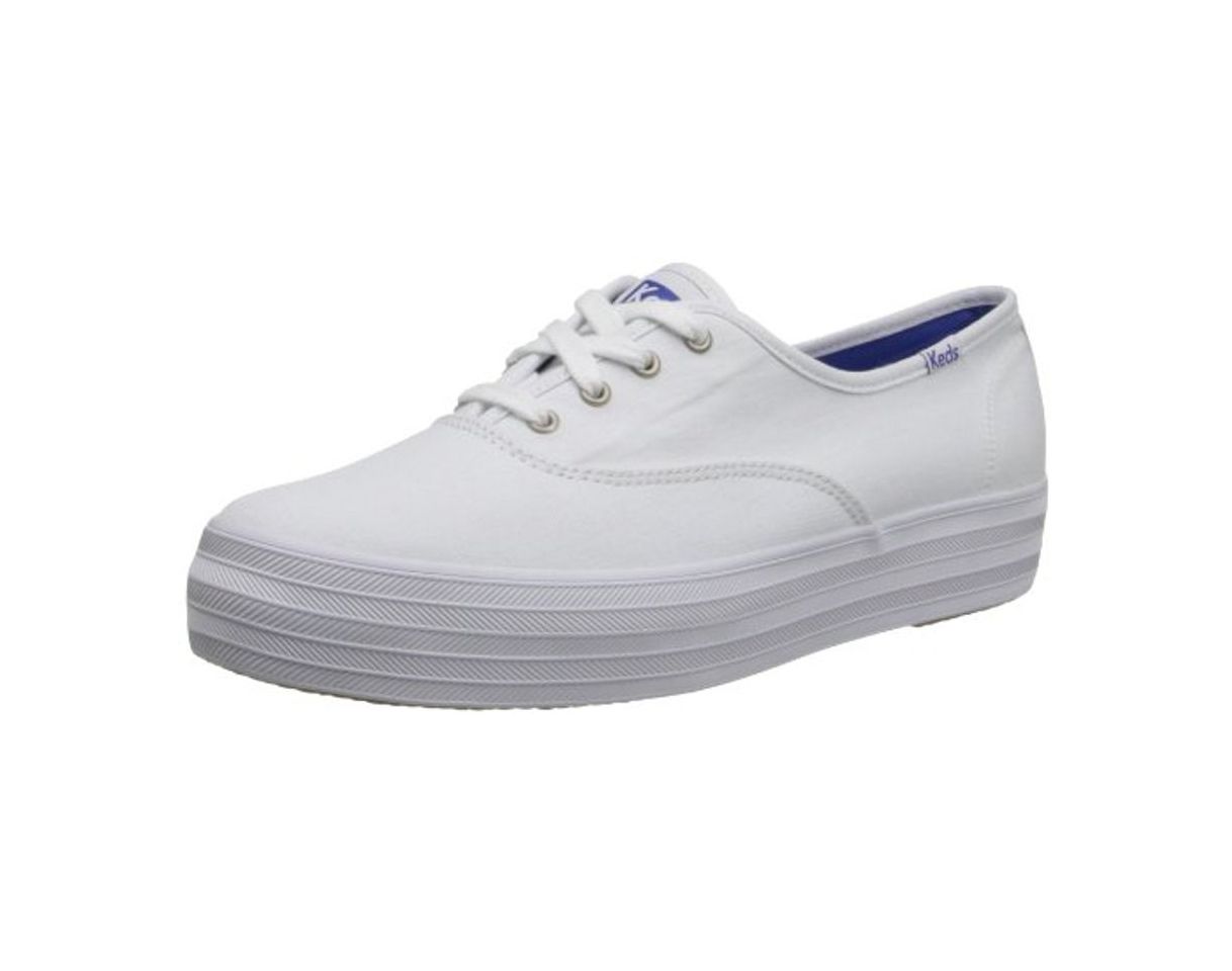 Fashion Keds Triple, Zapatillas de Entrenamiento para Mujer, Blanco