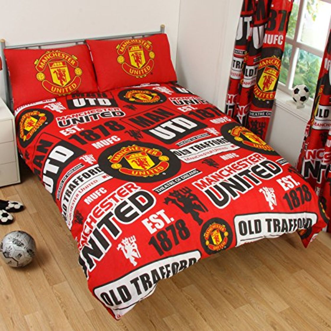 Products Manchester United - Juego de Funda de edredón para Cama de Matrimonio