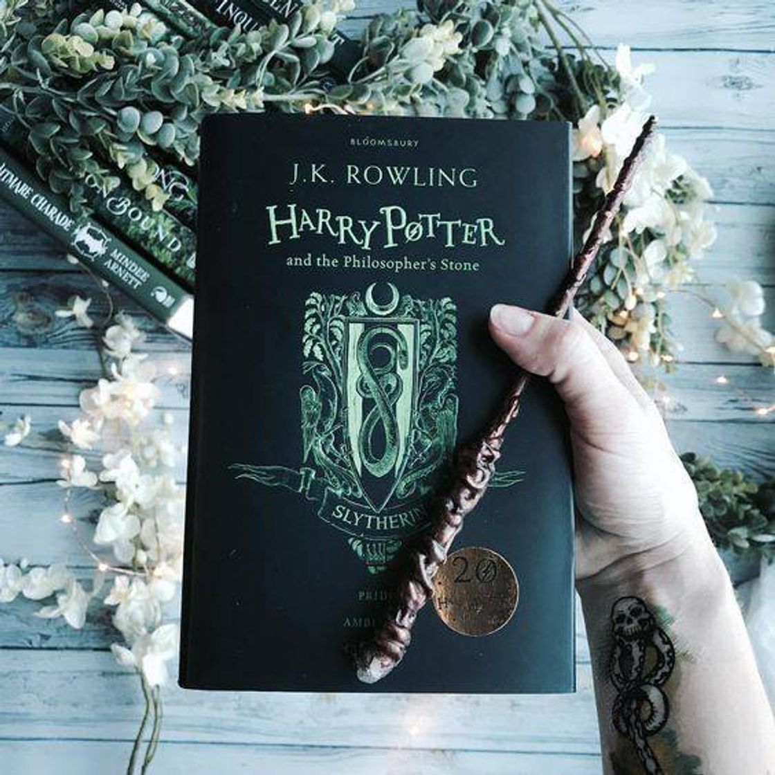 Fashion Harry Potter Edição especial com tema da Slytherin 💚🤍🐍