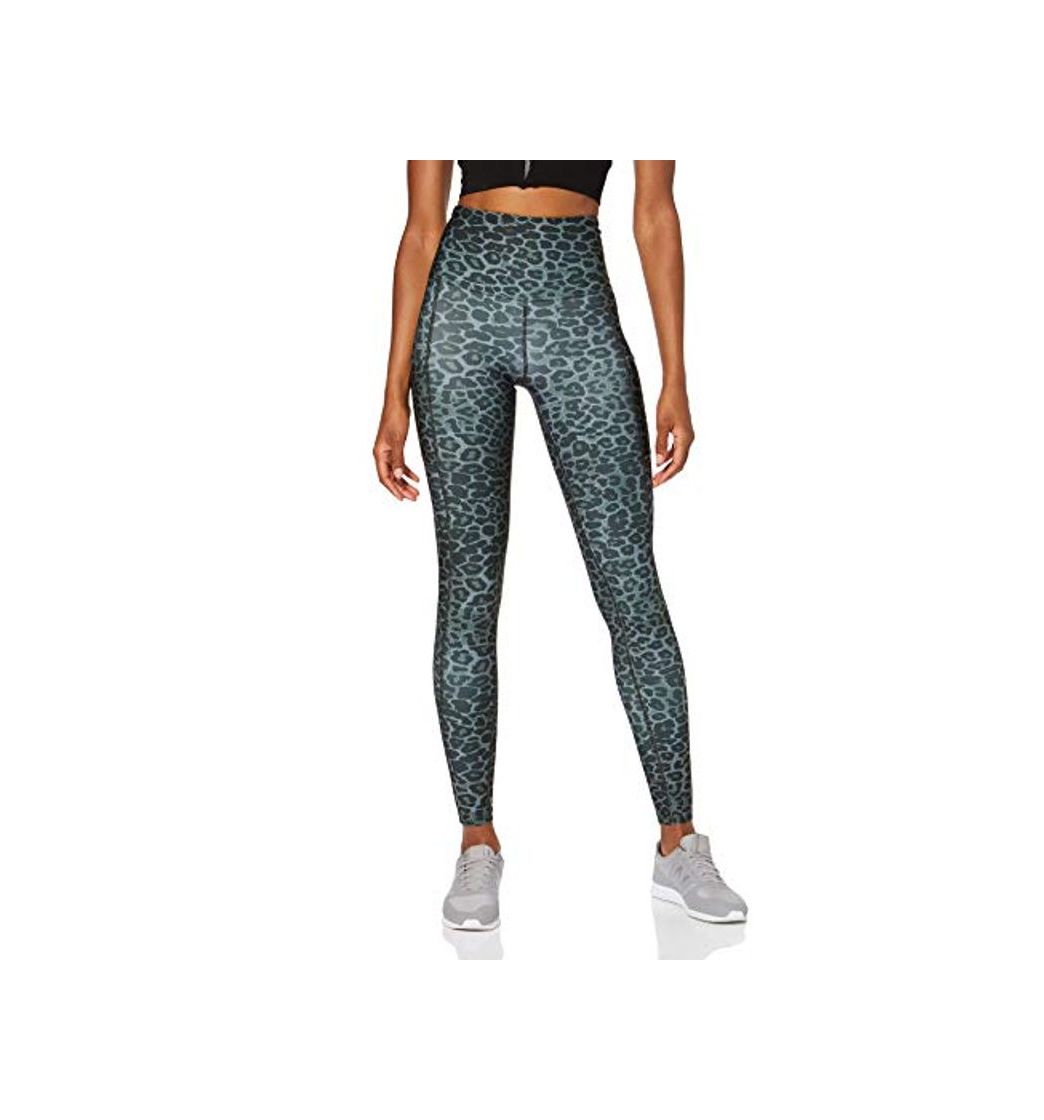 Social Marca Amazon - AURIQUE Mallas de Deporte Estampadas con Tiro Alto Mujer,