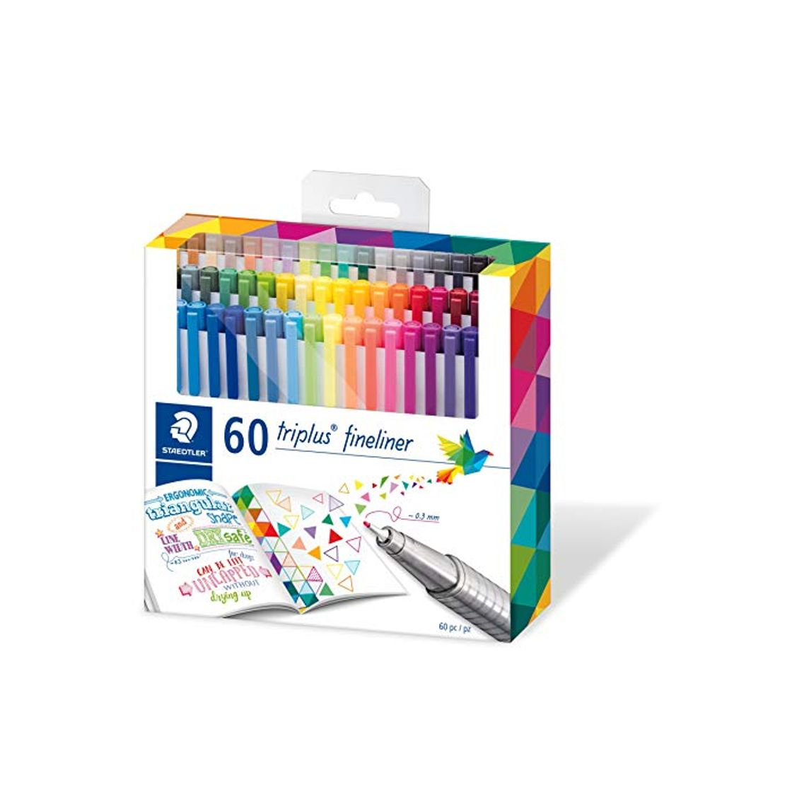 Product Staedtler 334 C60. Rotuladores de colores brillantes de punta fina Triplus Fineliner.