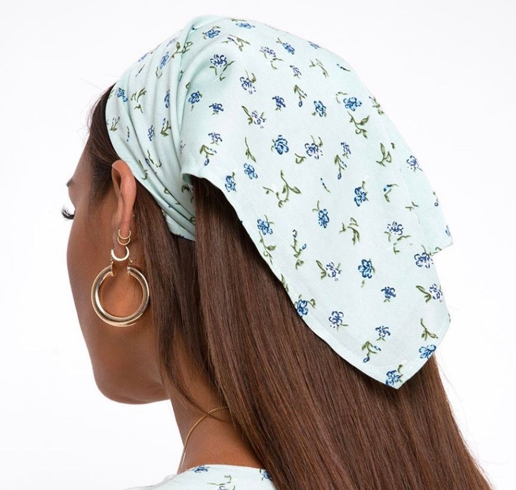 Fashion Bandana pretty petal green 