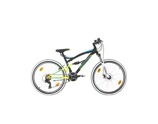 Bikesport Parallax Bicicleta De montaña Doble suspensión 26 Ruedas, Shimano 18 velocidades