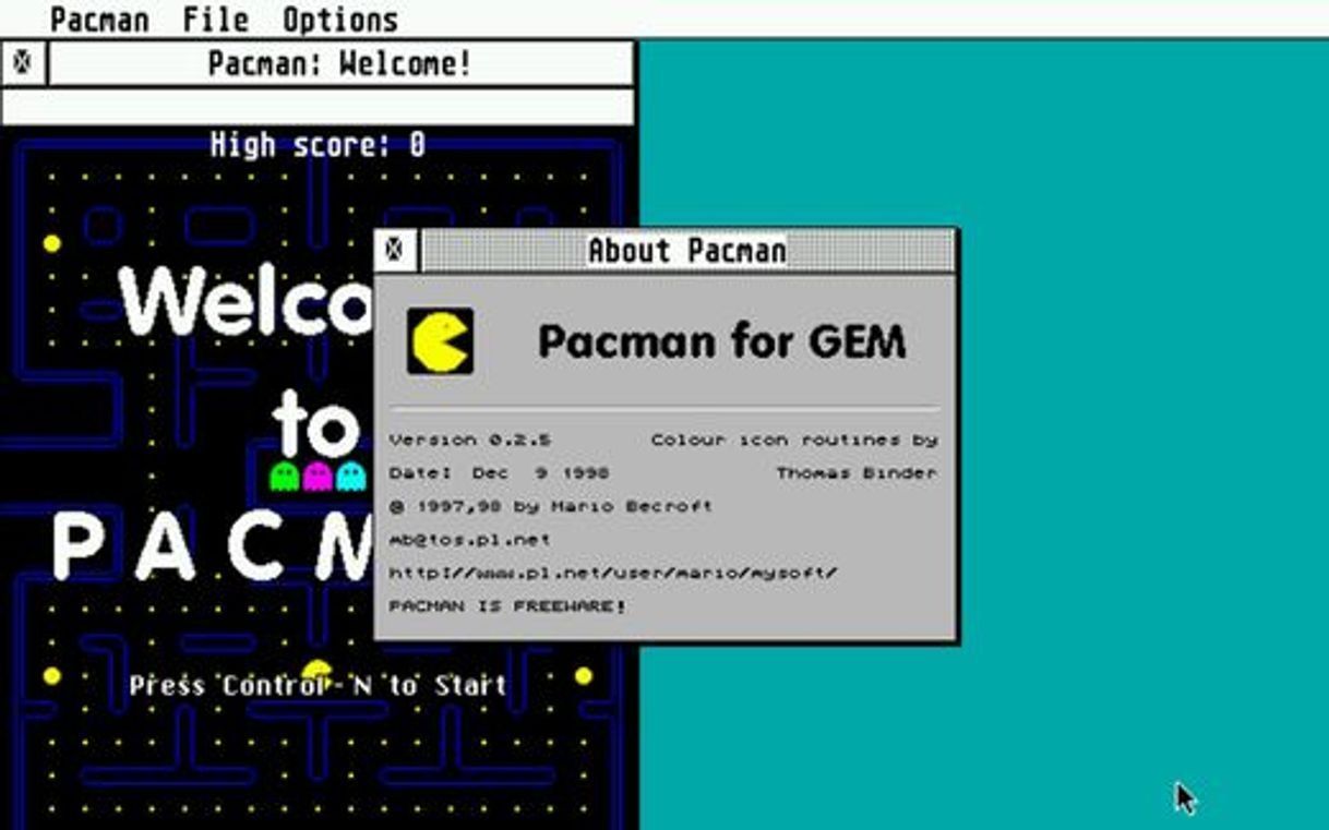 Videojuegos Pacman for GEM