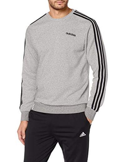 adidas E 3s Crew Ft Sudadera, Hombre, Gris