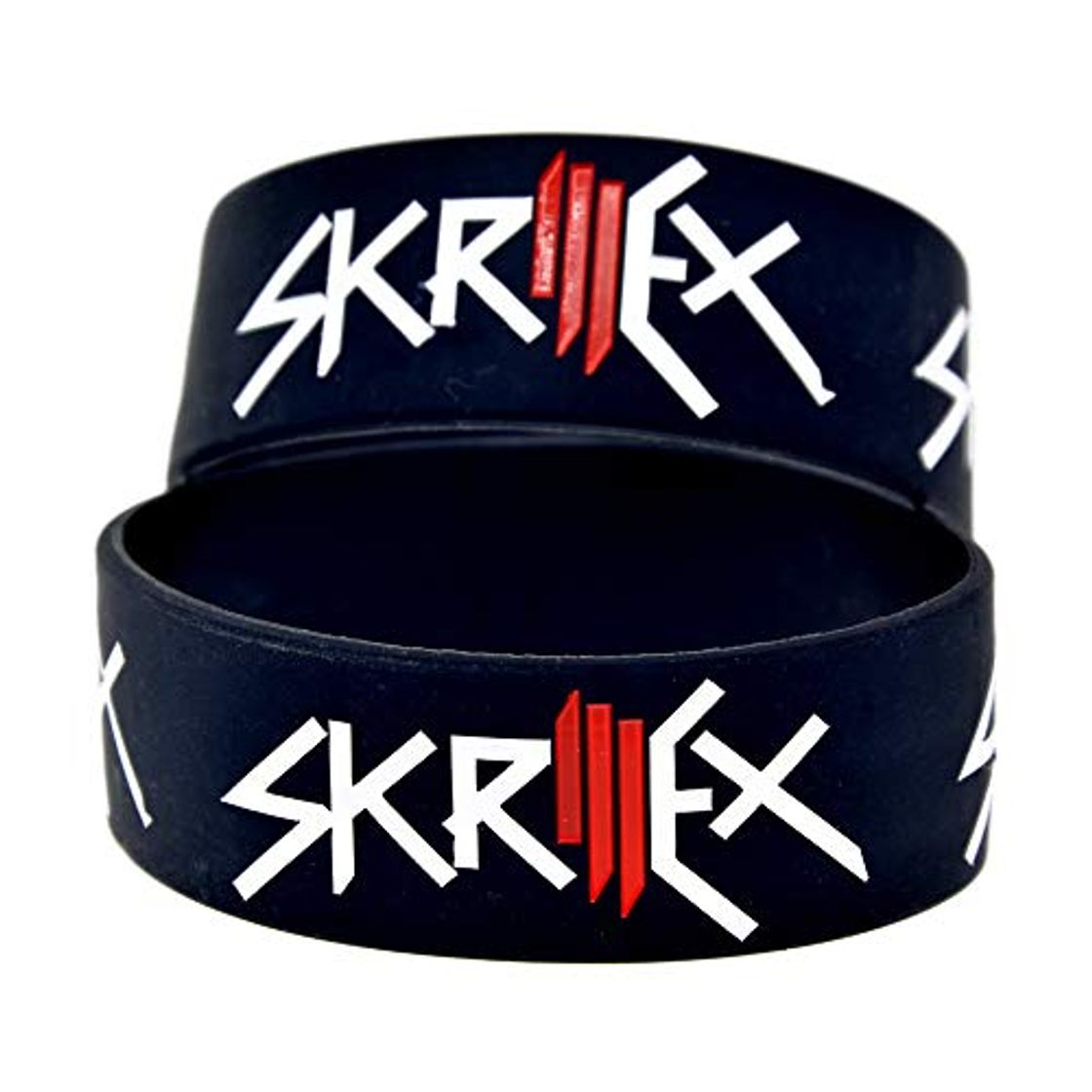 Moda XiXi De Silicona Estrella Skrillex Skrillex Deporte Pulsera Brazalete de Banda de la muñeca