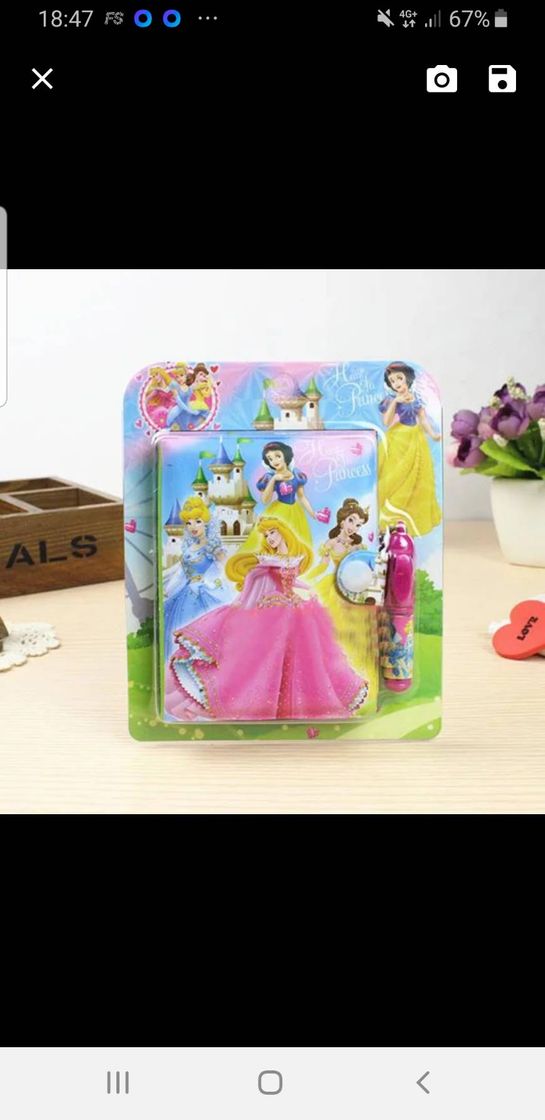 Fashion Cuaderno princesas disney